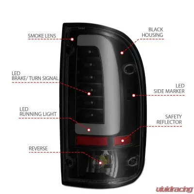 Anzo USA Tail Light Assembly Toyota Tacoma 1995-2004 - 311354