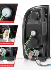 Anzo USA Tail Light Assembly Toyota Tacoma 1995-2004                                     - 311354 - Image 5