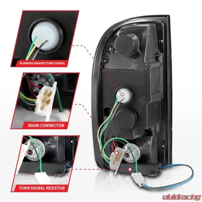 Anzo USA Tail Light Assembly Toyota Tacoma 1995-2004 - 311354