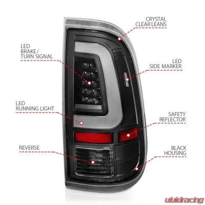 Anzo USA Tail Light Assembly Ford 2008-2016 - 311356