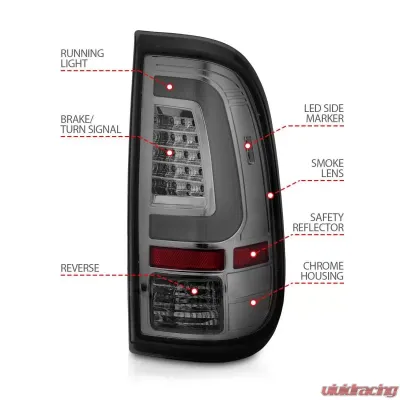 Anzo USA Tail Light Assembly Ford 2008-2016 - 311357