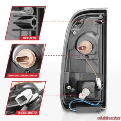 Anzo USA Tail Light Assembly Ford 2008-2016 - 311357