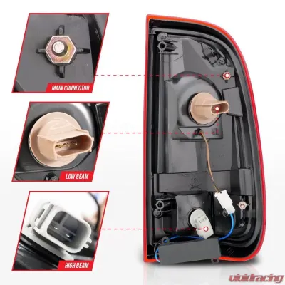 Anzo USA Tail Light Assembly Ford 2008-2016 - 311358