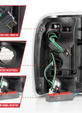 Anzo USA Tail Light Assembly Ford Ranger 1993-1997                                     - 311359 - Image 5