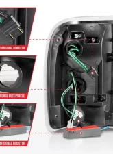 Anzo USA Tail Light Assembly Ford Ranger 1993-1997                                     - 311360 - Image 5