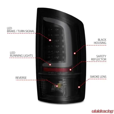 Anzo USA Tail Light Assembly Dodge - 311369