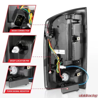 Anzo USA Tail Light Assembly Dodge - 311369