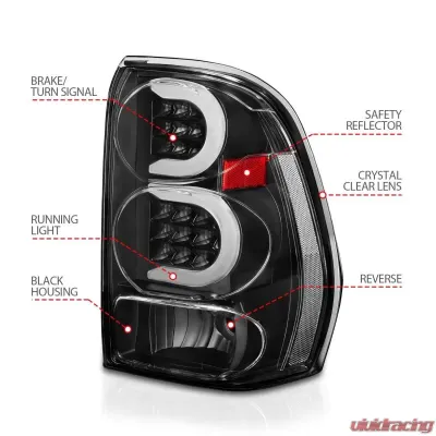 Anzo USA Tail Light Assembly Chevrolet TrailBlazer 2003-2008 - 311371