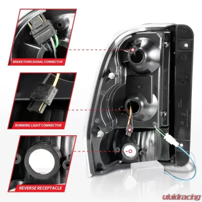 Anzo USA Tail Light Assembly Chevrolet TrailBlazer 2003-2008 - 311371