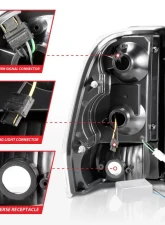 Anzo USA Tail Light Assembly Chevrolet TrailBlazer 2003-2008                                     - 311372 - Image 5