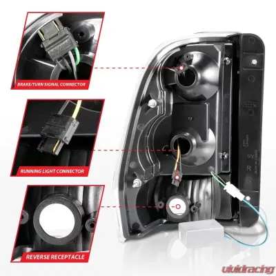 Anzo USA Tail Light Assembly Chevrolet TrailBlazer 2003-2008 - 311372