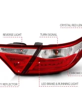 Anzo USA Tail Light Assembly Toyota Camry 2015-2017                                     - 321335 - Image 4