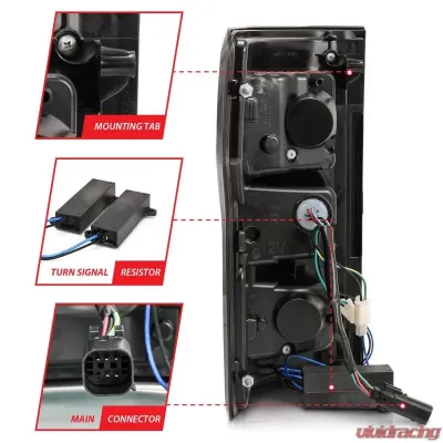 Anzo USA Tail Light Assembly Ford - 321339