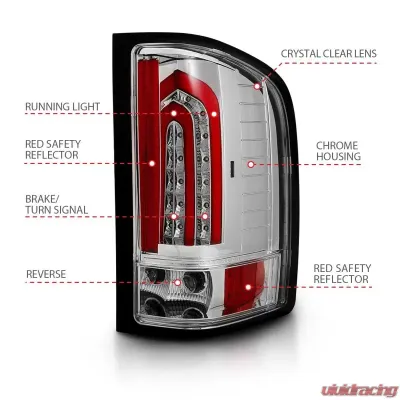 Anzo USA Tail Light Assembly Chevrolet Silverado 1500 2007-2013 - 321341