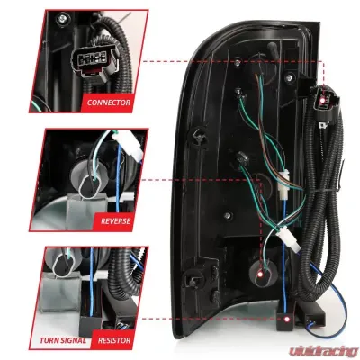 Anzo USA Tail Light Assembly Chevrolet Silverado 1500 2007-2013 - 321341