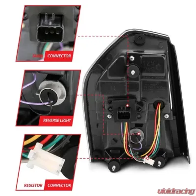 Anzo USA Tail Light Assembly 321343 for Chrysler 300C 2011-2014