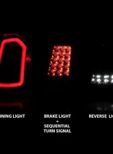 Anzo USA Tail Light Assembly Chrysler 300C 2011-2014                                     - 321344 - Image 2