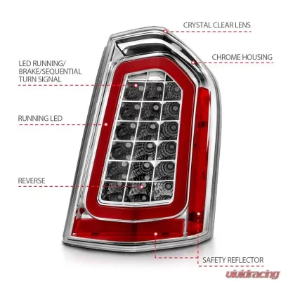 Anzo USA Tail Light Assembly Chrysler 300C 2011-2014 - 321344