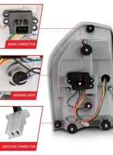Anzo USA Tail Light Assembly Chrysler 300C 2011-2014                                     - 321344 - Image 5