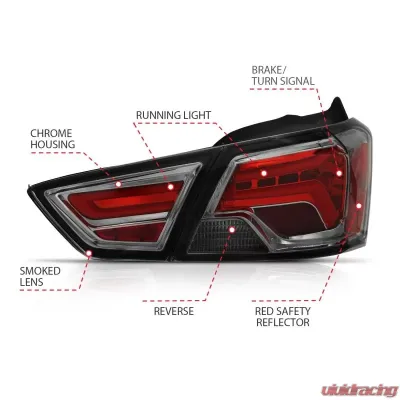 Anzo USA Tail Light Assembly Chevrolet Impala 2014-2018 - 321345