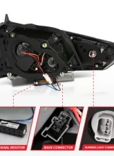 Anzo USA Tail Light Assembly Chevrolet Impala 2014-2018                                     - 321345 - Image 5