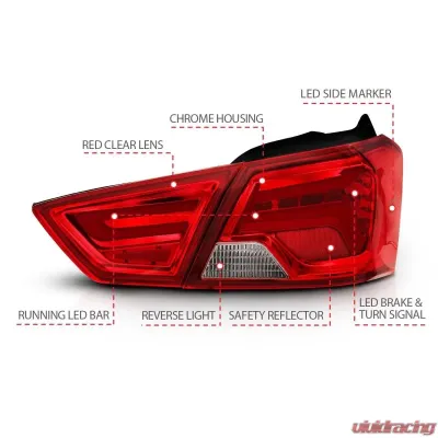 Anzo USA Tail Light Assembly Chevrolet Impala 2014-2018 - 321346