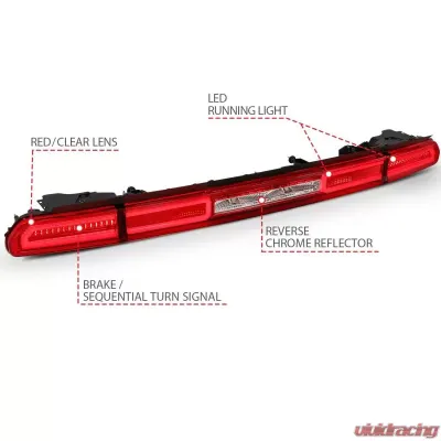 Anzo USA Tail Light Assembly Dodge Challenger 2008-2010 - 321348