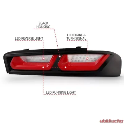 Anzo USA Tail Light Assembly Chevrolet - 321349