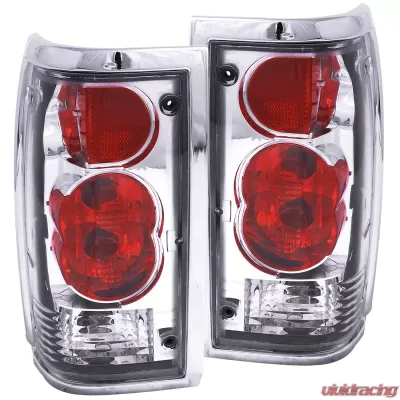 ANZO 1986-1993 Mazda B2000 Taillights Chrome - 211111