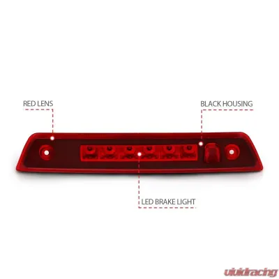 Anzo USA Third Brake Light Assembly Jeep Grand Cherokee 2005-2010 - 531108