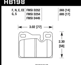 Hawk Performance Disc Brake Pad Porsche Rear