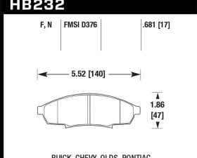 Hawk Performance HPS Front