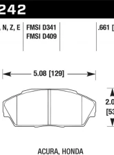 Hawk Performance HPS 5.0 Front                                     - HB242B.661 - Image 2