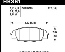 Hawk Performance Disc Brake Pad Front