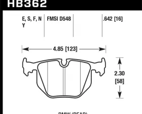 Hawk Performance HT-10 BMW Rear