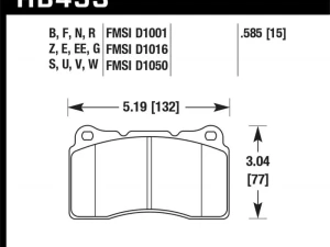 Hawk Performance Disc Brake Pad Front - HB453EE.585 - Image 4