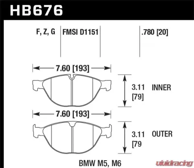 Hawk Performance HPS 5.0 - HB676B.780