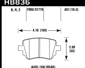 Hawk Performance HPS 5.0 Rear