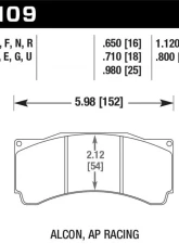 Hawk Performance DTC-30 Disc Brake Pad                                     - HB109W.710 - Image 2