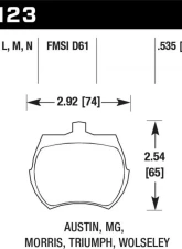 Hawk Performance ER-1 Disc Brake Pad                                     - HB123D.535 - Image 2
