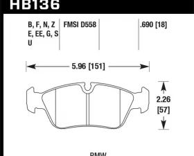 Hawk Performance ER-1 Disc Brake Pad