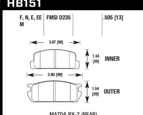 Hawk Performance ER-1 Disc Brake Pad