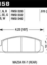 Hawk Performance ER-1 Disc Brake Pad                                     - HB158D.515 - Image 2