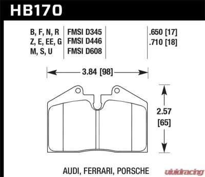 Hawk Performance ER-1 Disc Brake Pad - HB170D.650