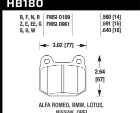 Hawk Performance ER-1 Disc Brake Pad