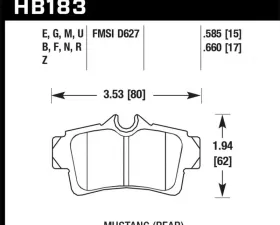 Hawk Performance ER-1 Disc Brake Pad