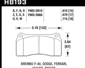 Hawk Performance ER-1 Disc Brake Pad