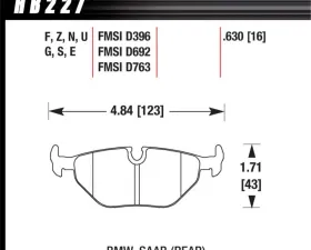 Hawk Performance ER-1 Disc Brake Pad