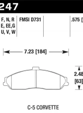 Hawk Performance ER-1 Disc Brake Pad                                     - HB247D.575 - Image 2