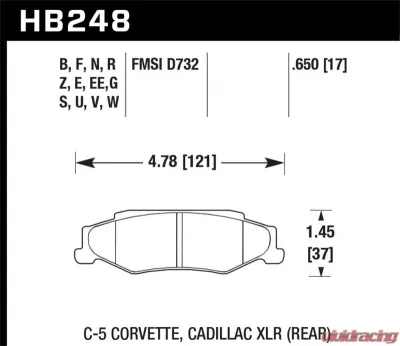 Hawk Performance ER-1 Disc Brake Pad - HB248D.650
